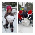 Zimowe zabawy na śniegu, Ewelina Widomska, Monika Rucińska