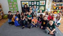 Wizyta absolwentów naszego przedszkola - kwiecień 2022, Renata Łabenda